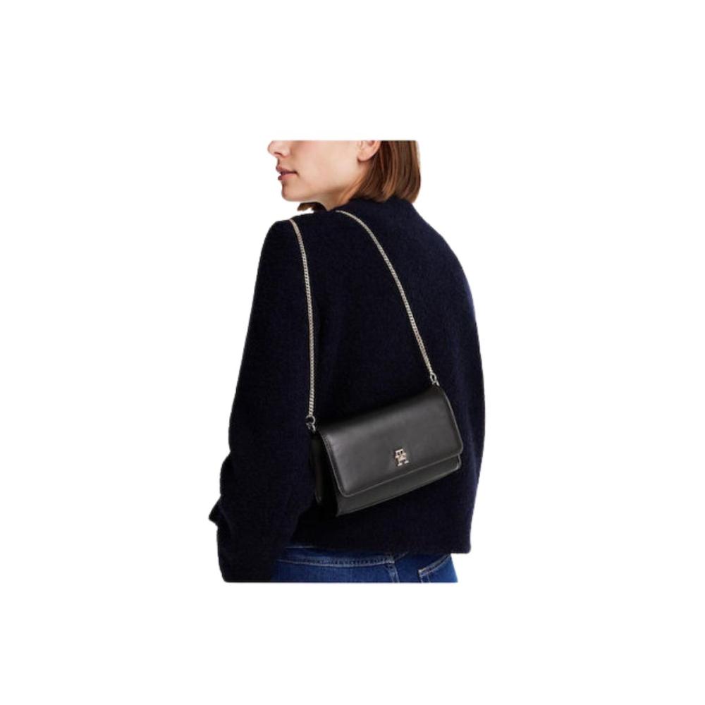 ΓΥΝΑΙΚΕΙΕΣ ΤΣΑΝΤΕΣ TOMMY HILFIGER AW0AW16891 BDS ΜΑΥΡΟ