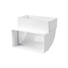 Καμπύλη 90 κάθετη πλαστική για σωλήνα 110x55 mm (1484)