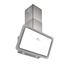 Pyramis Vetrio Inox με Λευκό Γυαλί 90cm