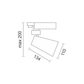 ΣΠΟΤ ΡΑΓΑΣ 3 ΦΑΣΕΙΣ LED CCT 30W 3000K | 4000K | 6000K