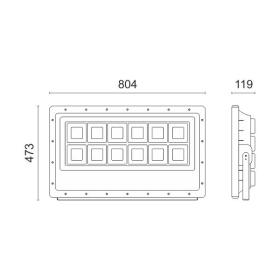 ΠΡΟΒΟΛΕAΣ LED SMD 600W 6000K