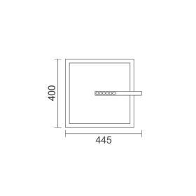 ΚΡΕΜΑΣΤΟ ΦΩΤΙΣΤΙΚΟ LED 24W 3000K ΛΕΥΚΟ ΤΕΤΡΑΓΩΝΟ