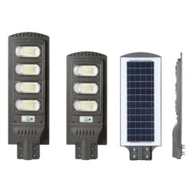 ΗΛΙΑΚΟ ΦΩΤΙΣΤΙΚΟ ΔΡΟΜΟΥ LED ΜΕ ΤΗΛΕΧΕΙΡΙΣΤΗΡΙΟ 60W 6000K ΜΑΥΡΟ