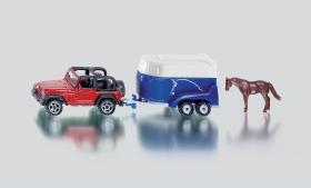 Jeep με trailer για άλογο - Siku #1651
