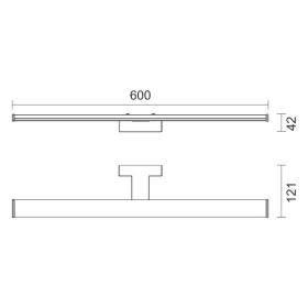 ΦΩΤΙΣΤΙΚΟ ΛΟΥΤΡΟΥ LED ΡΥΘΜΙΖΟΜΕΝΟ 12W 4000K