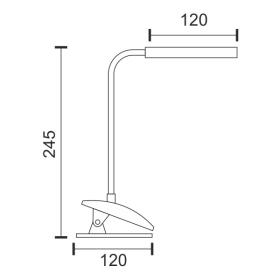 ΦΩΤΙΣΤΙΚΟ ΓΡΑΦΕΙΟΥ LED ΦΟΡΤΙΖΟΜΕΝΟ 2W 4000Κ