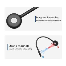 Gaming Αξεσουάρ Γραφείων - Eureka Ergonomic® AR22-B Magnetic Cable Management