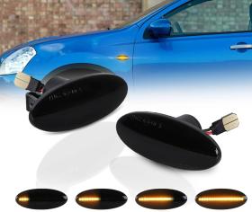 Dynamic LED Φλας Φτερού Φιμέ - NISSAN Cube /Dualis /Juke /Leaf /Micra /March /Note /NP300 /NV200 /Qashqai /Tiida /X-Trail /EVALIA