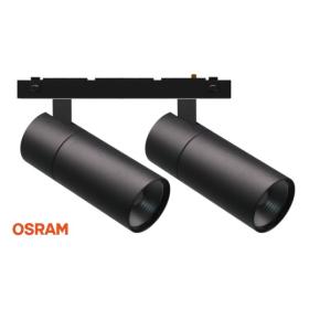 ΔΙΠΛΟ ΣΠΟΤ 20W 3000K ΜΑΥΡΟ ΓΙΑ ΜΑΓΝΗΤΙΚΗ ΡΑΓΑ