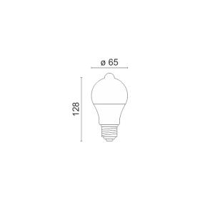 ΛΑΜΠΤΗΡAΣ LED E27 Motion Sensor 9W 3000K