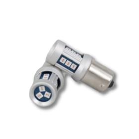 Λάμπα Led Heleco BAU15s (PY21W) 12/24V SMD3030 CANBUS (πορτοκαλί)