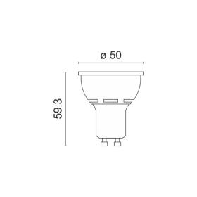 ΛΑΜΠΤΗΡAΣ LED GU10 9W 3000K