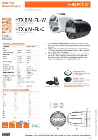 Ηχεία Marine – Hertz HTX 8 M-FL-TW / Tεμάχιο