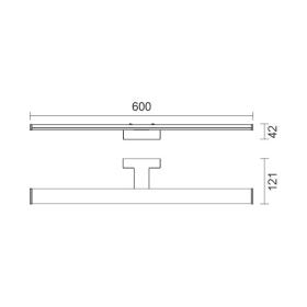 ΛΟΥΤΡΟΥ LED ΘΗΚΗ 12W IP44 ΜΑΥΡΟ