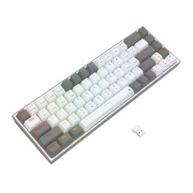 Gaming πληκτρολόγιο - Redragon Castor Pro K631RGB-PRO-WG (White/Grey)