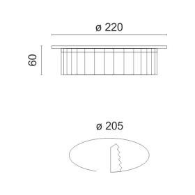 ΧΩΝΕΥΤΟ LED ΟΡΟΦΗΣ 30W 4000K