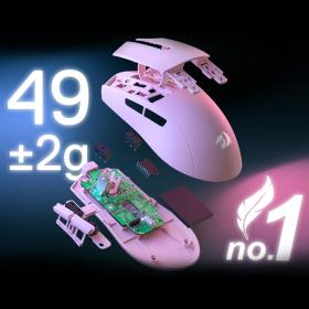 Gaming Ποντίκι - Redragon M916P-PRO-4K 3-Mode Wireless (Pink)