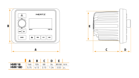 Πηγή Ήχου Marine - Hertz HMR 18