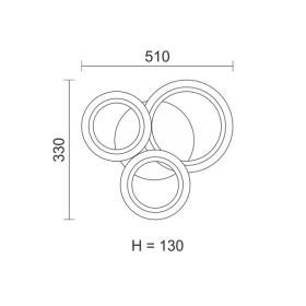 ΠΛΑΦΟΝΙΕΡΑ ΟΡΟΦΗΣ LED CCT 40W 3000K | 4000K | 6000K