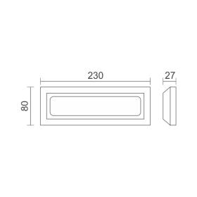 ΑΠΛΙΚΑ LED ΕΞΩΤΕΡΙΚΟΥ ΧΩΡΟΥ 3,8W CCT