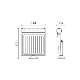ΗΛΙΑΚΟΣ ΠΡΟΒΟΛΕΑΣ LED ΜΕ ΑΙΣΘΗΤΗΡΑ PIR 8W 6000K