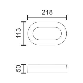 ΑΠΛΙΚΑ ΟΒΑΛ 15W 4000K