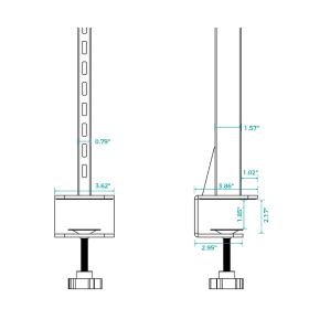 Pegboard Αξεσουάρ Γραφείων - Eureka Ergonomic ARPB-01B-US
