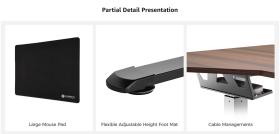 Γραφείο - Eureka Ergonomic® ERK-EDI-FS-WN 141.2x177.8x121.9 εκ.