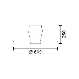 ΑΝΕΜΙΣΤΗΡΑΣ ΚΩΝΙΚΟΣ ΠΛΑΦΟΝ ΛΕΥΚΟΣ