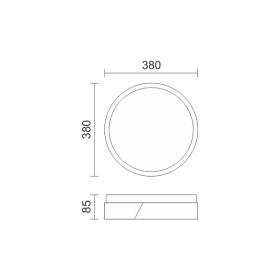 ΠΛΑΦΟΝΙΕΡΑ LED 24W 3000K