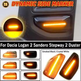 Dynamic LED Φλας φτερού Φιμέ - Dacia Logan / Sandero / Duster