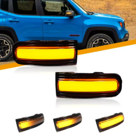 Dynamic LED Φλας Καθρέπτη Φιμέ -  JEEP RENEGATE