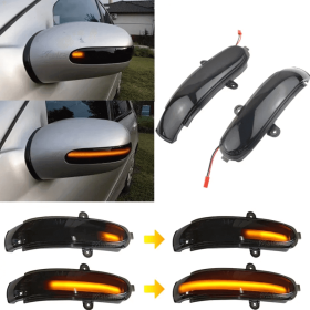 Dynamic LED Φλας Καθρέπτη Φιμέ - Mercedes Benz C W203 / C T-Model S203 / CL203