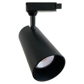 ΦΩΤΙΣΤΙΚΑ ΡΑΓΑΣ LED ΜΟΝΟΦΑΣΙΚΑ 20W 4000K ΜΑΥΡΟ