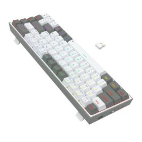 Gaming πληκτρολόγιο - Redragon Castor Pro K631RGB-PRO-WG (White/Grey)