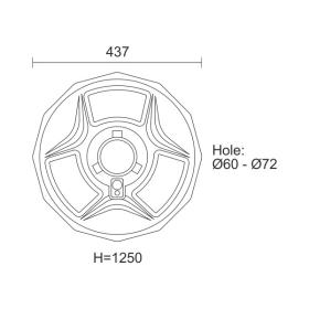 ΗΛΙΑΚΟ ΦΩΤΙΣΤΙΚΟ ΠΛΑΤΕΙΑΣ LED 150W 6000K