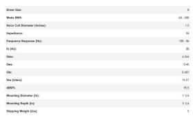 Ηχεία Αυτοκινήτου - DD AUDIO VO-MN8 / Τεμάχιο