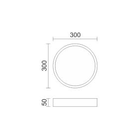 ΠΛΑΦΟΝΙΕΡΑ LED 21W 3000K