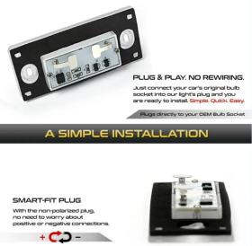 Φώτα πινακίδας LED για - AUDI A3/S3 (8L) , A4/S4 (B5), RS4