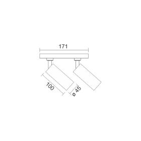 ΔΙΠΛΟ ΣΠΟΤ 20W 3000K ΜΑΥΡΟ ΓΙΑ ΜΑΓΝΗΤΙΚΗ ΡΑΓΑ