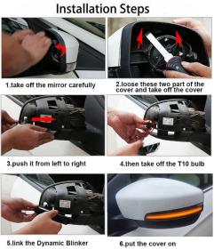 Dynamic LED Φλας Καθρέπτη Φιμέ - FORD KUGA / ECOSPORT / FOCUS 3