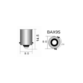 Λάμπα Led Heleco BAX9s (H6W) 12V SMD5050 CANBUS