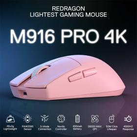 Gaming Ποντίκι - Redragon M916P-PRO-4K 3-Mode Wireless (Pink)