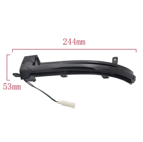 Dynamic LED Φλας Καθρέπτη Φιμέ - VW Scirocco 2009/Passat B7/EOS/Passat CC/Beetle A5/Je-tta MK6