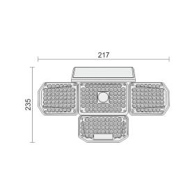 ΗΛΙΑΚΟΣ ΠΡΟΒΟΛΕΑΣ LED ΜΕ ΑΙΣΘΗΤΗΡΑ PIR 8W [ 3000K | 4500K | 6000K ]