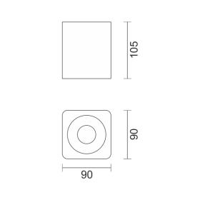 ΠΛΑΦΟΝΙΕΡΕΣ ΟΡΟΦΗΣ ΠΛΑΣΤΙΚΕΣ GU10