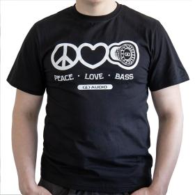 DD Audio - LOVE PEACE BASS T-shirt XL