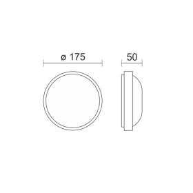 ΑΠΛΙΚΑ / ΠΛΑΦΟΝΙΕΡΑ ΣΕ 3 ΧΡΩΜΑΤΑ LED 12W CCT