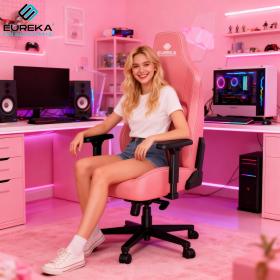 Gaming Καρέκλα - Eureka Ergonomic® ERK-GC08-PK-GR