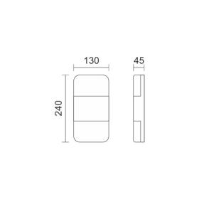 ΑΠΛΙΚΑ LED ΕΞΩΤΕΡΙΚΟΥ ΧΩΡΟΥ 2X6W 4000K